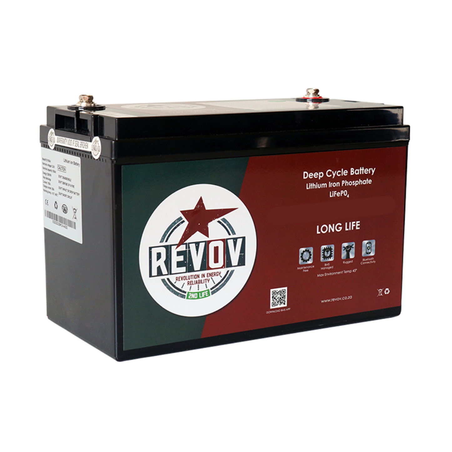 Revov 12.8v - 1.28 kWh Battery