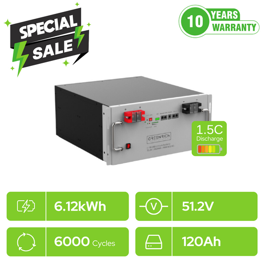 Greenrich UP6100 6.12kWh Battery