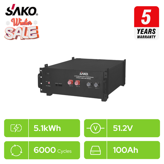 SAKO Li-Cube Rack Mount 5.12KWh Battery