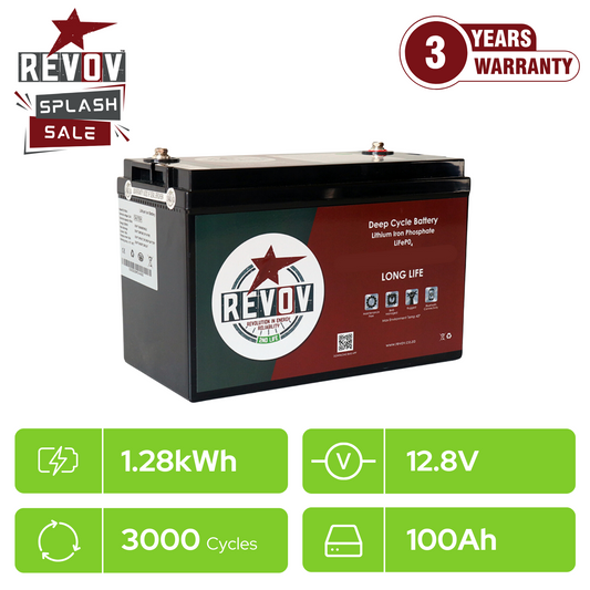 Revov 12.8v - 1.28 kWh Battery