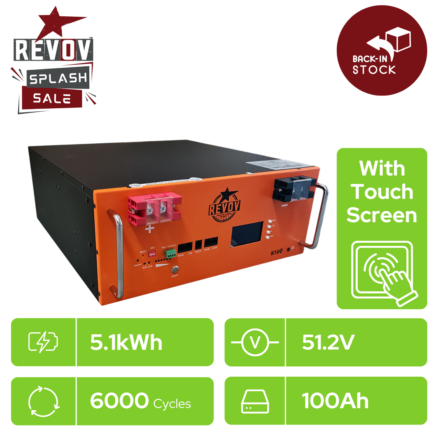 Revov R100 5,1kWh Battery
