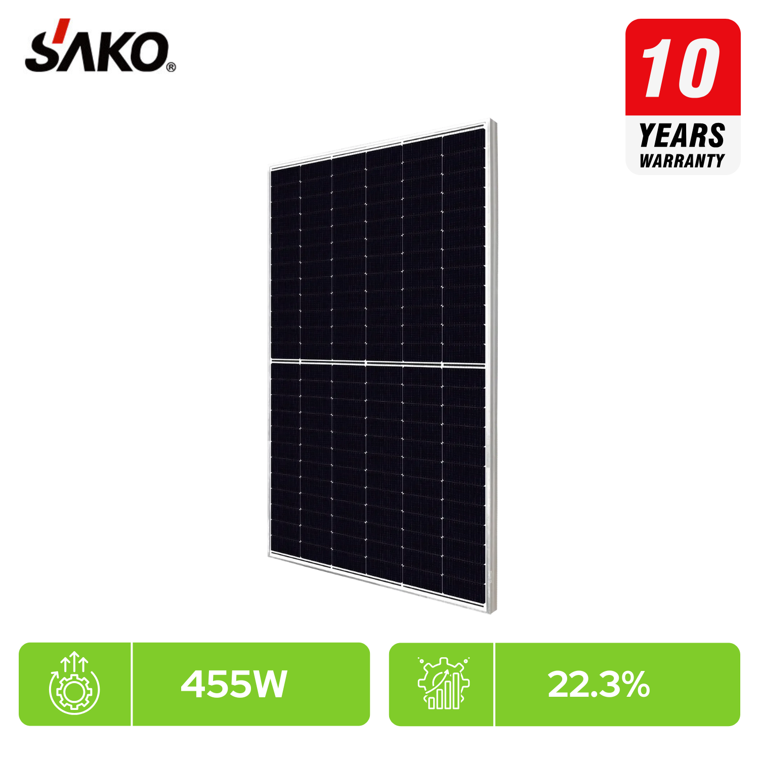SAKO Solar 455W Monocrystalline