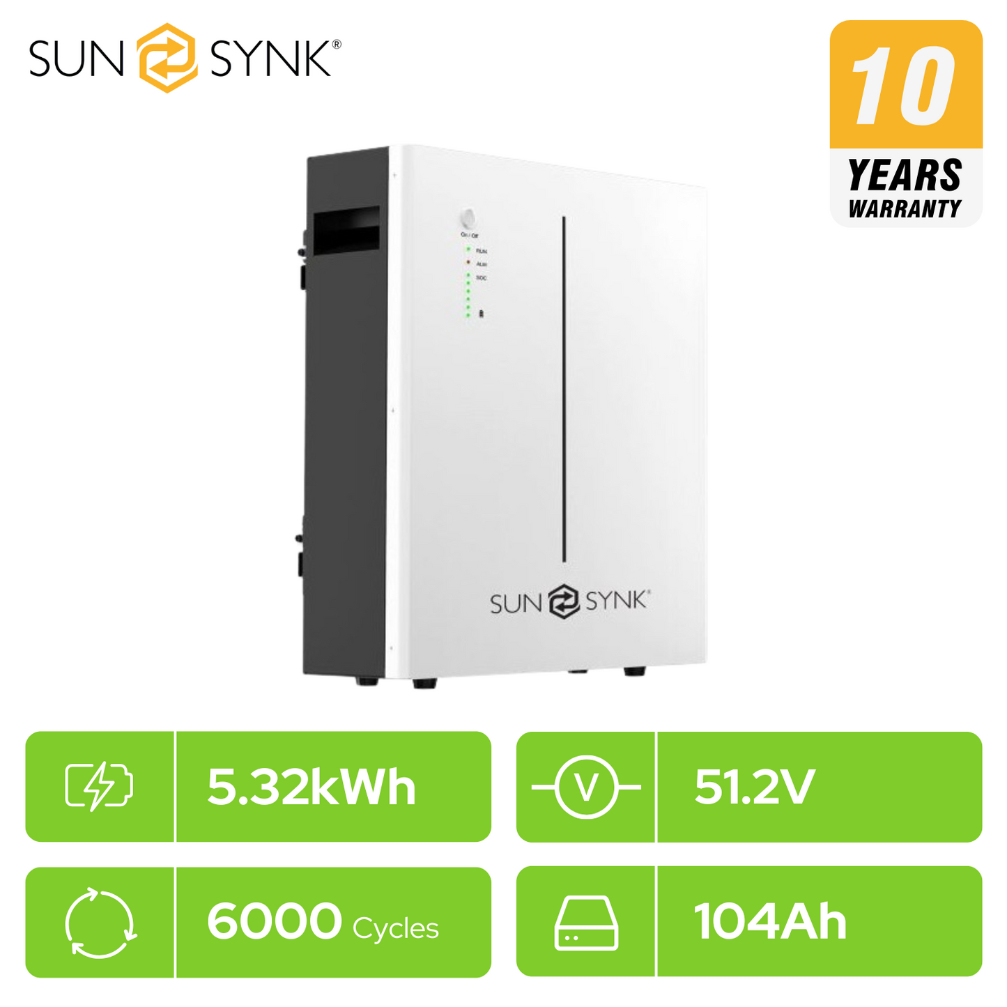 Sunsynk 5.3kWh W-Series Battery